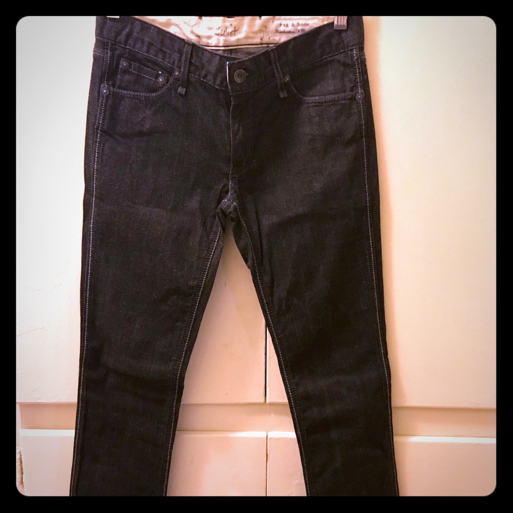 Rag & bone mid-rise skinny jeans - size 25 EUC 💛